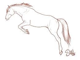 Free Horse Jump Lineart By Shilohs Deviantart Com On Deviantart Horse Art Art Horse Artwork