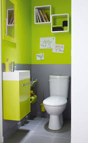 Deco Wc Vert Decoration Toilettes Idee Salle De Bain Amenagement Wc