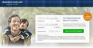 Allerdings wird die bank of scotland die schufa abfragen und den kredit ablehnen, sollten sich negative einträge zeigen. Test Bank Of Scotland Kredit Mit Gunstigem 2 3 Zins