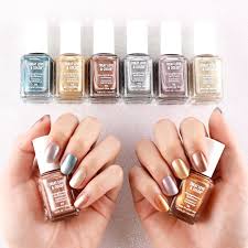 Introducing Essie Treat Love And Color Metallics 8 New Nail Polish Shades With Collagen Camellia Extract To Stre Metallic Gold Nails Nail Colors Nail Polish