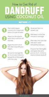 How To Get Rid Of Dandruff Using Coconut Oil Coconut Oil Alone Is Very Effective In Treating Many Scalp Hair Dandruff Getting Rid Of Dandruff Coconut Oil Hair