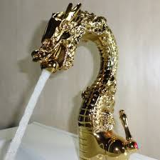 This dragon faucet design is inspired by a dragon, which is sure to add a touch of class and luxury to your bathroom. Free Shipping Gold Pvd Solid Brass Bathroom Sink Faucet Animal Faucet Dragon Faucet Single Hole Faucet Dragon Dragon Faucetbathroom Sink Faucet Aliexpress