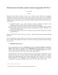 Setiap membuka makalah, jurnal, atau penelitian lainnya, anda pasti bisa dengan mudah menemukan contoh daftar pustaka. Contoh Daftar Pustaka Tesis Contoh Soal Dan Materi Pelajaran 8