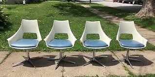 Vintage Daystrom Shell Dining Chairs Chrome Base Mid Century Modern Ebay Dining Chairs Tufted Dining Chairs Dining Room Chairs Modern