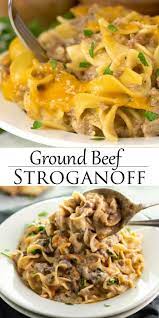 Ground Beef Stroganoff Video Beef Recipes Dinner With Ground Beef Beef Recipes For Dinner