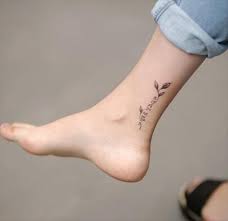50 Kinds Of Little Pure And Fresh Foot Tattoos Recommended For Girls Latest Fashion Trends For Girls Foot Tattoos Ankle Tattoo Small Tattoos