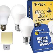Miracleled 604146 Led Home Makeover Lighting Combo Pack 4x Lovely Glow Bug Light 8 Pack Yellow White
