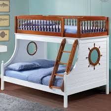Bring Joy To Your Little Sailor S Face With This Collection The Bunk Bed Features Easy Access Guard Rail With O Kids Bunk Beds Bunk Beds Bunk Beds With Stairs