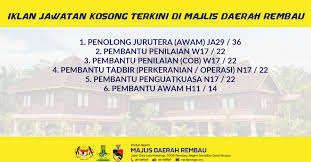 Jawatan kosong jobs now available in negeri sembilan. Jawatan Kosong Di Majlis Daerah Rembau Negeri Sembilan