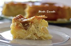 Bacalhau de panela com batata, tomate, cebola e bastante azeite gallo! Torta De Bacalhau Massa Folhada E Bacalhau Em Lascas Monta Encanta
