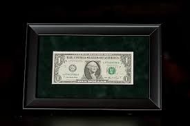 first dollar frame give tribute to your first dollar earned one dollar frame dollar first dollar frame give tribute to