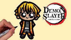 Comment Dessiner ZENITSU DE DEMON SLAYER ❤️ [Mignon - Kawaii] - YouTube