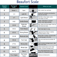 judging wind speed using the beaufort scale