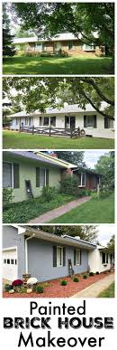 I think that we have definitely decided to paint our brick exterior probably. Painted Brick House Makeover The Cards We Drew