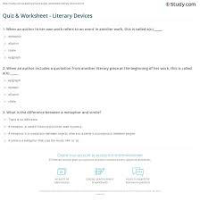 What literary devices does mortimer use in this extract, and what effects do they create? Quiz Worksheet Literary Devices Study Com