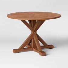 Walmart.com has been visited by 1m+ users in the past month Morie Wood 4 Person Round Patio Dining Table Threshold Target