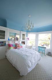 Lisa S Colorful Art Filled Home Blue Ceilings Remodel Bedroom Bedroom Design