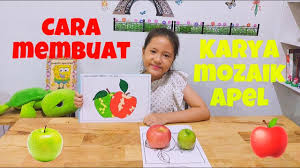 Buah yang di gambar ini dipercaya memiliki kandungan yang bagus untuk ibu hamil. Cara Membuat Karya Seni Mozaik Apel Dari Kertas Origami Youtube