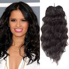 Wavy Hairstyle With 14 Inch Weave Hair Extensions