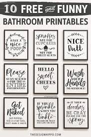 Free Funny Bathroom Printables
