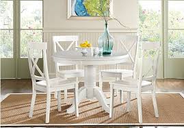Brynwood White 5 Pc Pedestal Dining Set Dining Room Sets Colors Dining Room Sets Affordable Dining Room Sets Round Dining Room