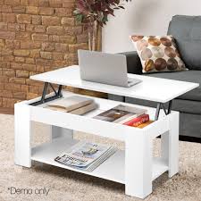 Coffee tables (gray lift top rectangle wood cocktail living room end table side modern furniture. Artiss Lift Top Coffee Table Lift Up Top Mechanical Coffee Table White