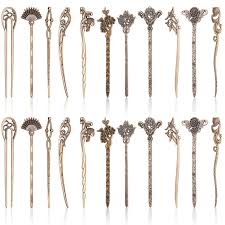 While you can always pull your long hair back with headbands and hair ties, this technique is not only proven to work (hundreds of thousands of satisfied youtube comments. Duufin 22 Pieces Hair Sticks Vintage Chinese Hair Chopstick Retro Hair Fork For Women Bronze Bronze Walmart Com Walmart Com