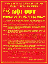 Đó là nỗ lực rất lớn của đội ngũ quản lý dinh. Vector Báº£ng Ná»™i Quy Phong Chay Chá»¯a Chay Máº«u 2
