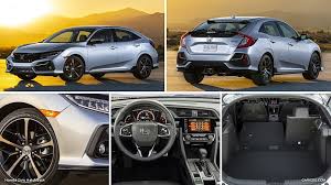 Sport touring shown in boost blue pearl. 2020 Honda Civic Hatchback Caricos