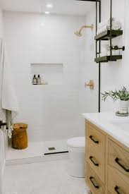 Shabby chic and rustic bathroom, kitchen or laundry room wall art decor. Light Wood Black And White Bath White Bathroom Tiles Bathroom Interior Bathroom Interior Design