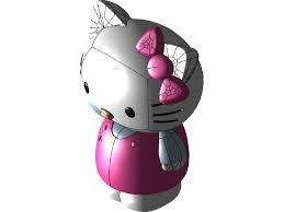 Fantastis 25 download wallpaper keren bisa bergerak wallpaper hd keren 3d bergerak untuk android best funny images wallpaper hello kitty gambar hello kitty. Hello Kitty 3d Cad Model Library Grabcad