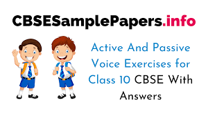 Active And Passive Voice Exercises For Class 10 With Answers Cbse
