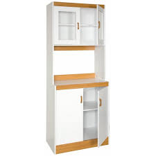 Product title bathroom storage cabinet, waterproof kitchen storage. Tall Kitchen Storage Cabinet Cupboard With Microwave Space