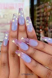 Calm and calm, falling into the flowers. 63 Super Cute Nails You Can Totally Do At Home Page 4 Of 6 Stayglam Super Cute Nails Summer Acrylic Nails Purple Nails