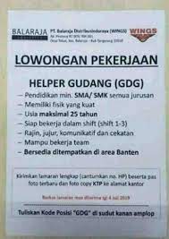 Nah pertama, di wings ini asyik. Pekerjaan Helper Di Wings Tugas Dan Tanggung Jawab Helper Di Alfamart Tugas Dan Pekerjaan Persiapan Ini Sama Saja Pada Proyek Lainnya Givamu