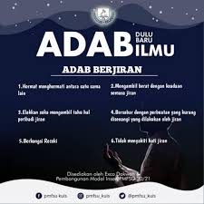 Menghormati guru bersikap hormat pada guru agar ilmu yang kita peroleh bermanfaat. Pmfsu Kuis Adab Dulu Baru Ilmu Adab Berjiran Facebook
