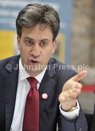 28077998-IR20140704. 02 07 14. Scottish Independence Referendum dabate.  Leader of the opposition, Labour Leader Ed Miliband paid a visits to the  National Mining Museum Scotland and Lady Victoria Coll