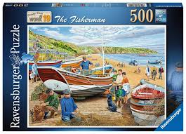 Shop now for custom puzzles, photo puzzles & more! Ravensburger Happy Days At Work No 19 The Fisherman 500pc Jigsaw Puzzle Adult Puzzles Puzzles Products Uk Ravensburger Happy Days At Work No 19 The Fisherman 500pc Jigsaw Puzzle