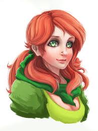 Red Hair Green Eyes Red Hair Green Eyes Green Hair Character Art