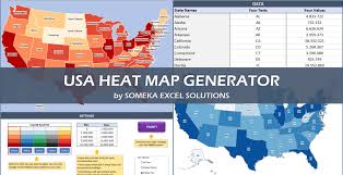 usa geographic heat map generator