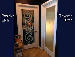One thing that makes interior french doors with glass great is that they help give a greater sense of connection between different rooms in your home, due for example, for a bathroom, you may wish to consider having frosted glass. How Interior Glass Doors Can Have Frosted Or Clear Background Etched Glass Doors Florida