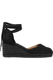 Black And White Espadrille Wedges Black Carina Canvas Wedge Espadrilles Castaner Castaner Black Espadrilles Wedges Wedge Espadrille