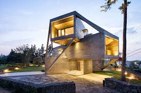 They show window and door locations, room dimensions, plumbing fixture locations, etc. This Wacky Concrete House Is Made Of Angled Volumes Curbed
