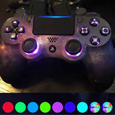 Custom Playstation 4 Controller With Led Color Changing Etsy Ps4 Controller Custom Ps4 Controller Controller Design
