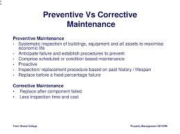 Maintenance practices and general information for the gsa maintenance standard is arranged by sections according to building equipment groups or building components. Property Management Lesson Ppt Download