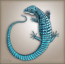 Blue Alligator Lizard By Reptangle Lizard Lizard Tattoo Lizard Pose