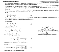 Derive The Expression Of Lens Maker Formula With The Help Of Its Figure Physics Ray Optics And Optical Instruments 12849287 Meritnation Com