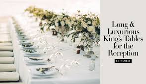 A head table is just bridal party with bride and groom. 8 Long King S Tables For Your Wedding Reception