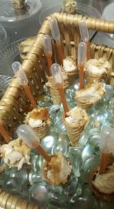Chicken And Waffle Cones With Pipette Of Bbq Sauce Food Display Incredible Edibles Chicken And Waffles