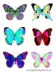 Pin By Nancy Kugle On Dekopajlar Butterfly Printable Free Collage Butterfly Art